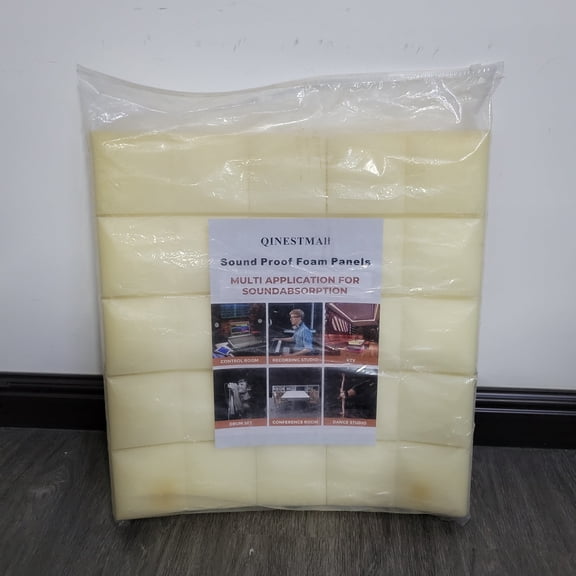 QINESTMAll Sound Proof Foam Panels  High-Density Noise Reduction for Home, Studio, and Office