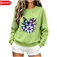 thumbnail image 1 of QINGFSAP Womens Graphic Tops Long Sleeve Crew Neck Casual Loose Fit Sweatshirt, 1 of 5