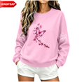 thumbnail image 1 of QINGFSAP Womens Graphic Tops Long Sleeve Crew Neck Casual Loose Fit Sweatshirt, 1 of 6