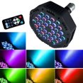 thumbnail image 1 of QINGSEN Sound Activated Stage Light with Bluetooth Speaker Angle Adjustable, Remote Control Color Changing RGB LED Light Bulb for Party, 1 of 7