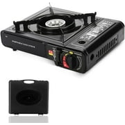 QINGXI Portable Butane and Propane Camping Stove with Carrying Case, Precise Heat Control - Camping & Tailgating and Outdoor Cooking