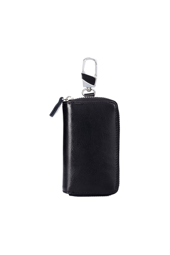 Large Leather Key Case Wallet With 12 Hooks And Keychain Coffee Color Organizer For Men Women Multi Hook Holder