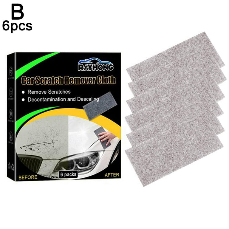 QINXI 6pcs Nano Sparkle Cloth for Car Scratches Anti-Scratch Cloth Car  Scratch Remover Magic Cloth Repair Paint Scratches Metal Polishing Cloth  Scratch Remove S5P6 
