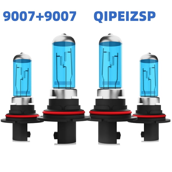 QIPEIZSP 9007 9007 Halogen Headlight Bulbs High Low Beam Fit for Daewoo Lanos 1999-2002 Warm White 5000k,Plug And Play,Pack of 4