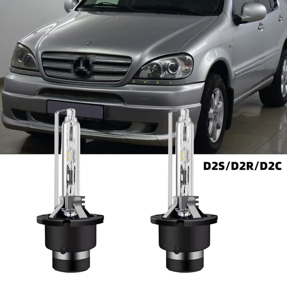 QIPEIZSP D2S/D2R/D2C HID Xenon Headlight Bulbs Fit For Benz C280 2006-2007,Plug And Play,Pack of 2 ,6500K