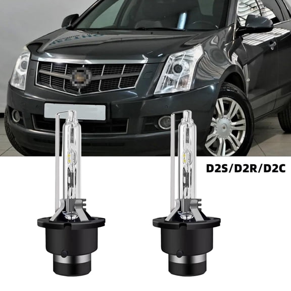 QIPEIZSP D2S/D2R/D2C HID Xenon Headlight Bulbs Fit For Cadillac SRX 2010-2016,Plug And Play,Pack of 2 ,6500K