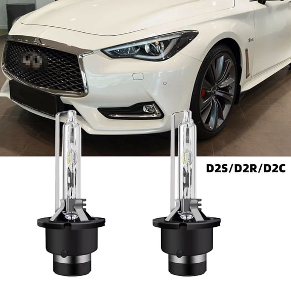 QIPEIZSP D2S/D2R/D2C HID Xenon Headlight Bulbs Fit For Infiniti G25 2011-2012,Plug And Play,Pack of 2 ,6500K