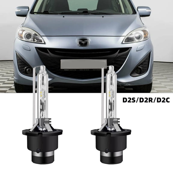 QIPEIZSP D2S/D2R/D2C HID Xenon Headlight Bulbs Fit For Mazda MX-5 Miata 2006-2015,Plug And Play,Pack of 2 ,6500K