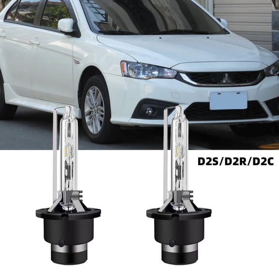 QIPEIZSP D2S/D2R/D2C HID Xenon Headlight Bulbs Fit For Mitsubishi Lancer 2009-2017,Plug And Play,Pack of 2 ,6500K