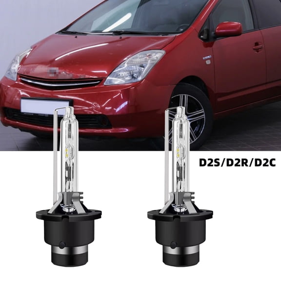 QIPEIZSP D2S/D2R/D2C HID Xenon Headlight Bulbs Fit For Toyota Sienna 2004,Plug And Play,Pack of 2 ,6500K