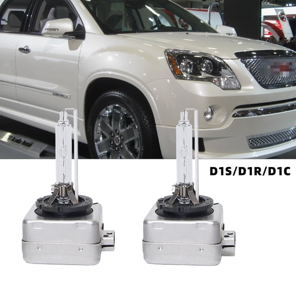 QIPEIZSP Fit For GMC Acadia 2011-2012 D1S/D1R/D1C HID Xenon Headlight Bulbs,Plug And Play,Pack of 2 ,6500K