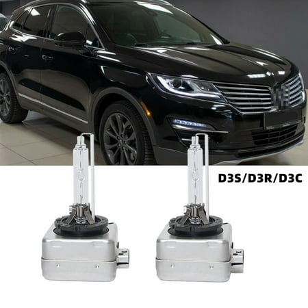 QIPEIZSP Fit For Lincoln MKT 2010-2017 D3S/D3R/D3C HID Xenon Headlight Bulbs,Plug And Play,Pack of 2 ,6500K