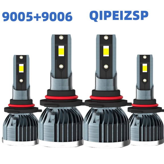 QIPEIZSP Fit for Chevrolet Astro 1996-2004 9005 9006 LED Headlight Bulbs High Low Beam Cold White 6500k,Plug And Play,pack of 4