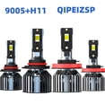 thumbnail image 1 of QIPEIZSP Fit for Mazda CX-5 2013-2016 9005 H11 LED Headlight Bulbs High Low Beam Cold White 6500k,Plug And Play,Pack of 4, 1 of 11