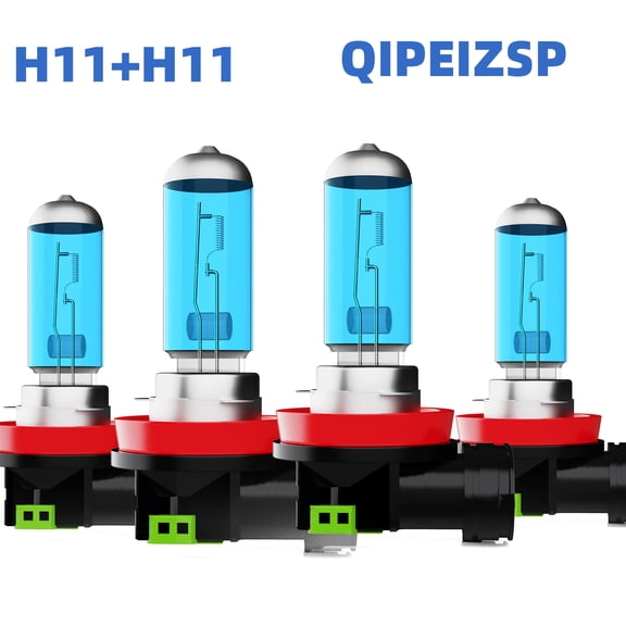 QIPEIZSP H11 H11 Halogen Headlight Bulbs High Low Beam Light Bulbs Combo Kit Fit for Chevrolet Uplander 2005-2009 Warm White 5000k,Plug And Play,Pack of 4