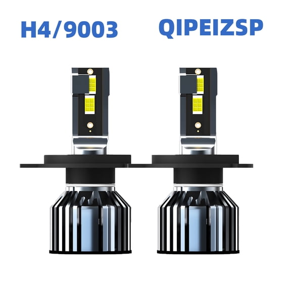 QIPEIZSP H4 LED Headlight Bulbs High/Low Beam Fit For Smart Fortwo 2016-2018 Cold White 6500K Bright,Plug And Play,Pack of 2