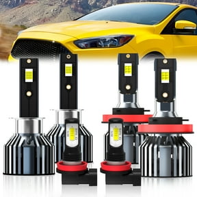 QIPEIZSP compatible for Ford Focus 2012-2018 H1 H11 Led Headlights & Fog Lights Bulbs H11 6 Pcs