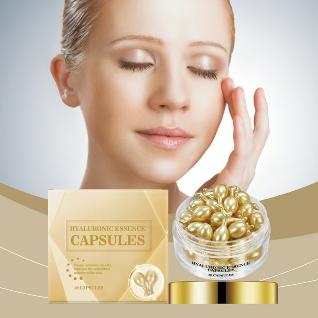 QIPOPIQ Active Skin Repair, Nourishing Anti Aging Night Serum Capsules for Face, Supports Facial Skin Brightening and Corrects Dark Spots(4 Pack)