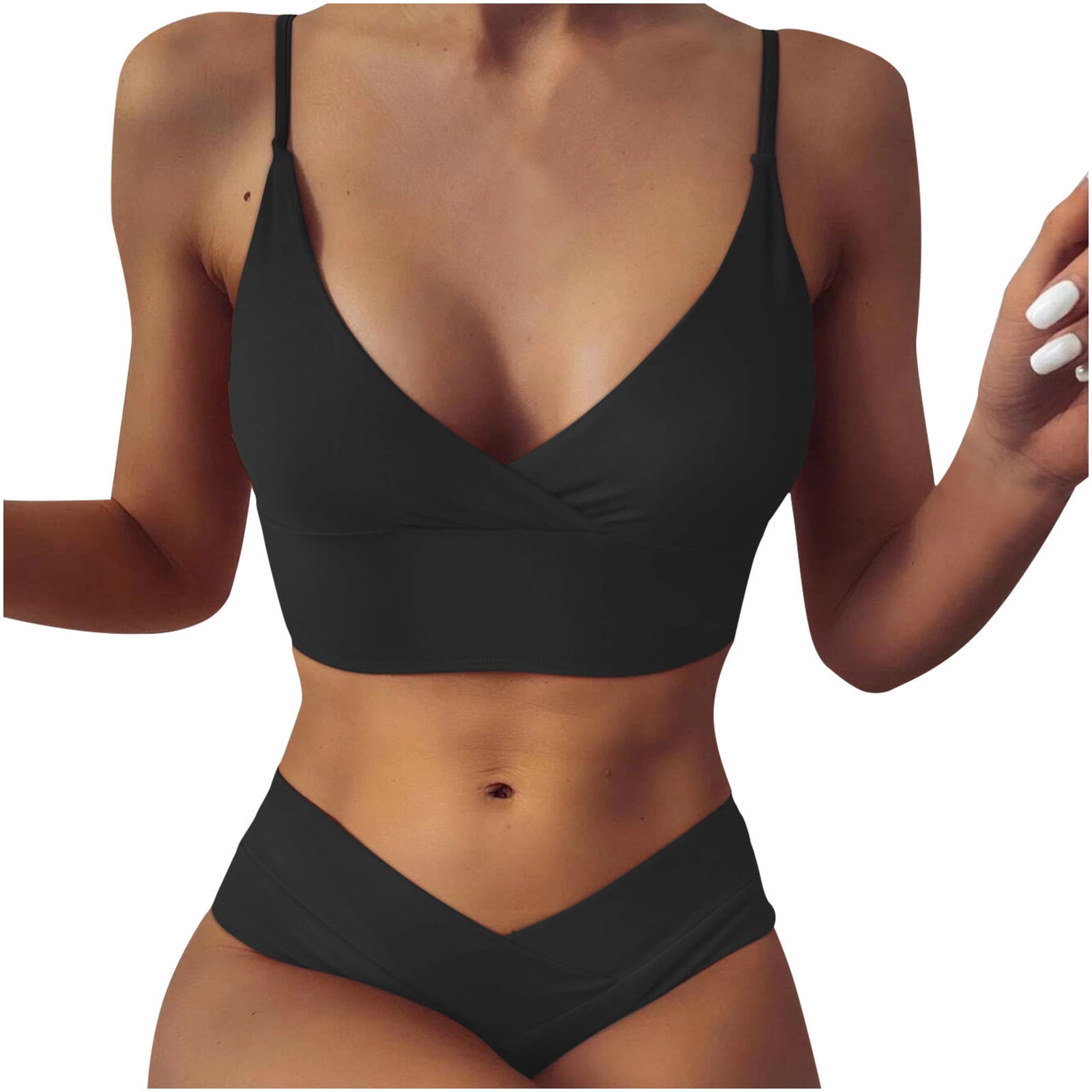 Bra Two Piece Printed Bikini Swimsuit