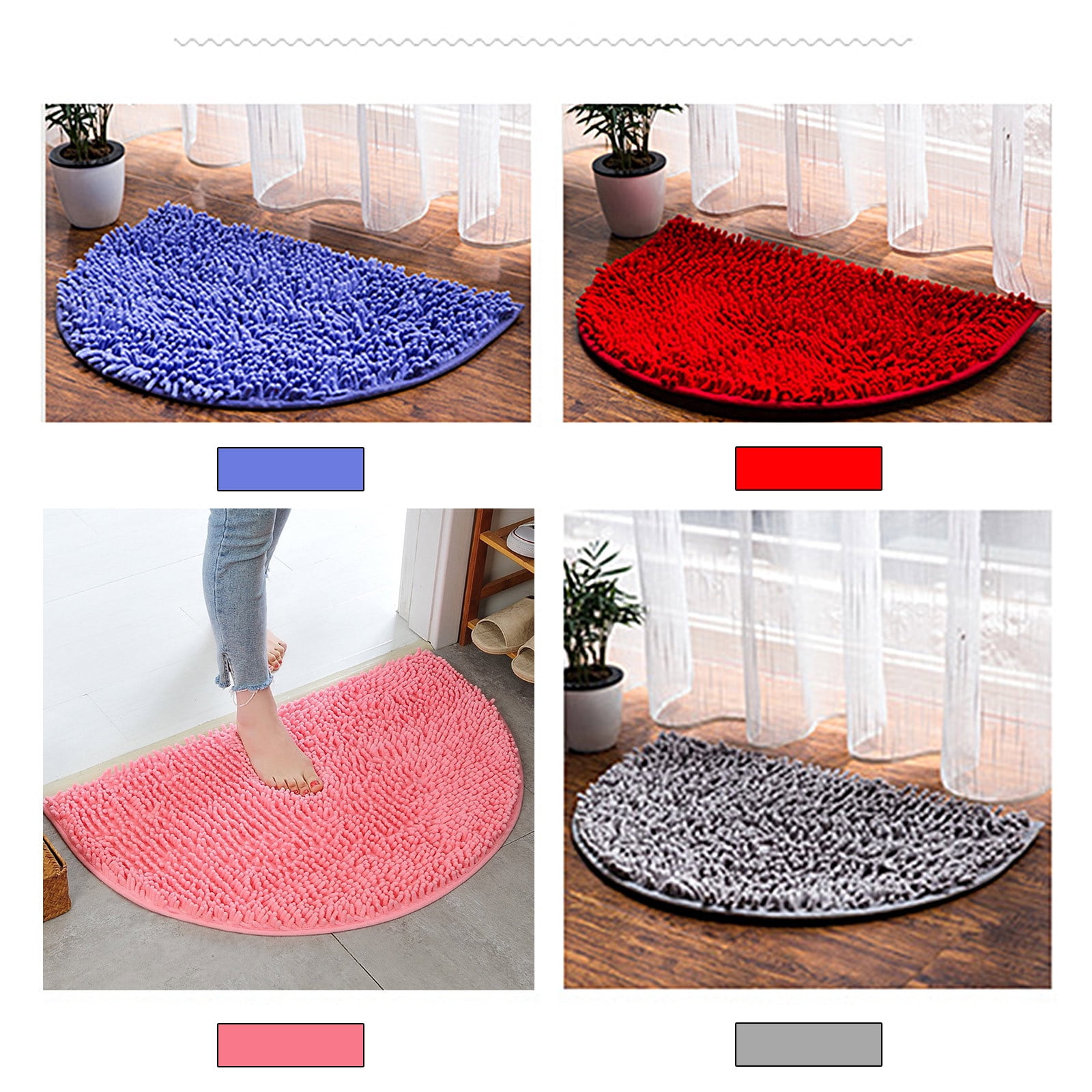 QIPOPIQ Clearance Bath Rugs, Quicker-Dry Bathroom Bathroom Rugs Rugs ...