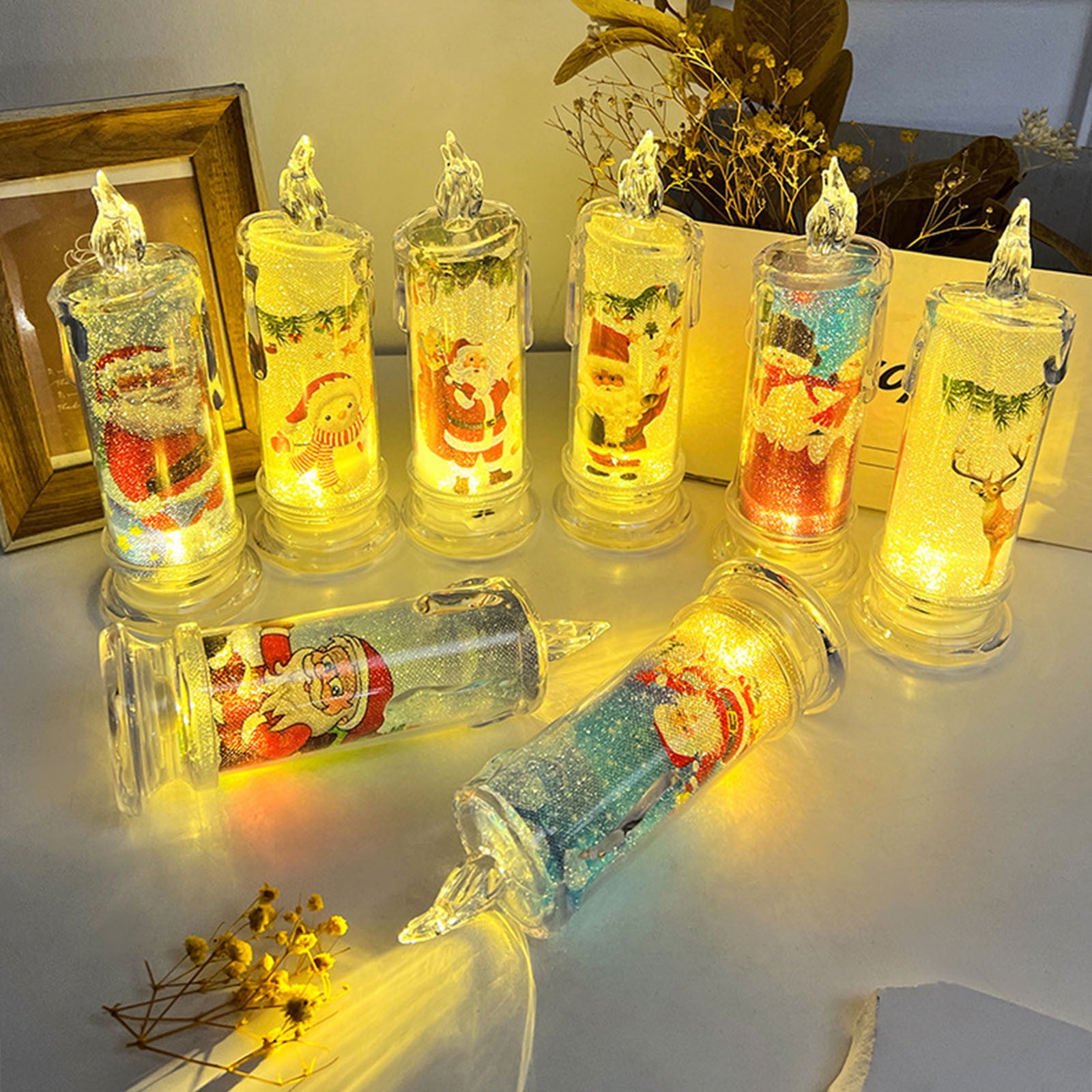 QIPOPIQ Clearance Christmas Decoration Supplies Christmas Flameless