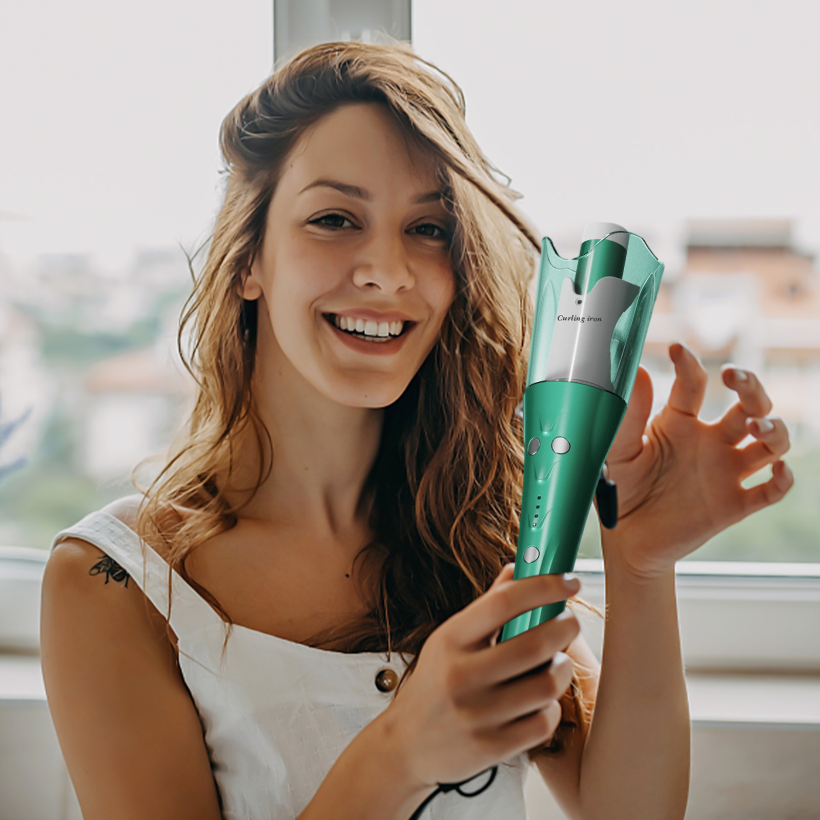 QIPOPIQ Clearance Curling Iron Curling Iron Hair Curler Natural Curls