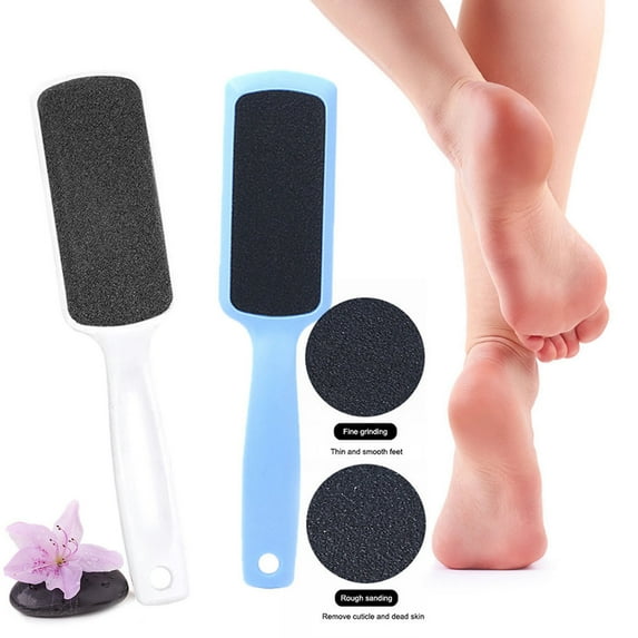QIPOPIQ Clearance Cuticle Care Tools Cuticle Care Tools Double-sided Sandpaper Plastic Handle Foot Board Rasping Dead Skin Calluses Foot Rubbing Foot Tool 3pc
