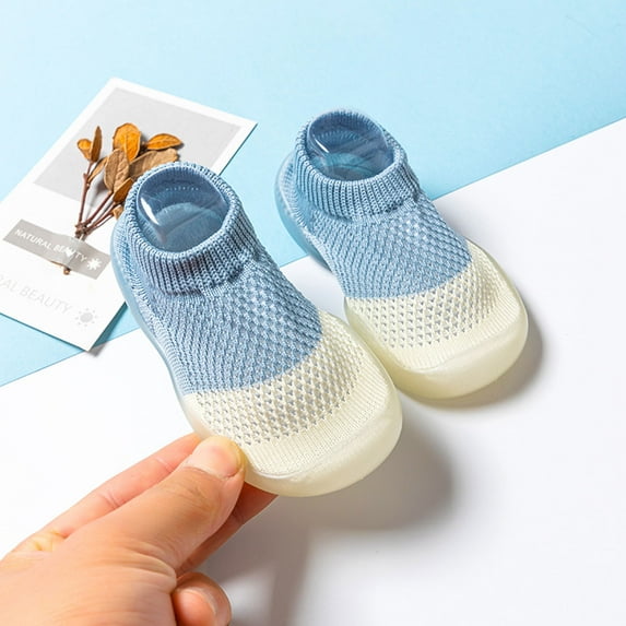 QIPOPIQ Clearance First Walker Baby Boys Girls Shoes Infant Toddler Footwear Newborn Prewalker Non-Slip Baby Shoe-Socks