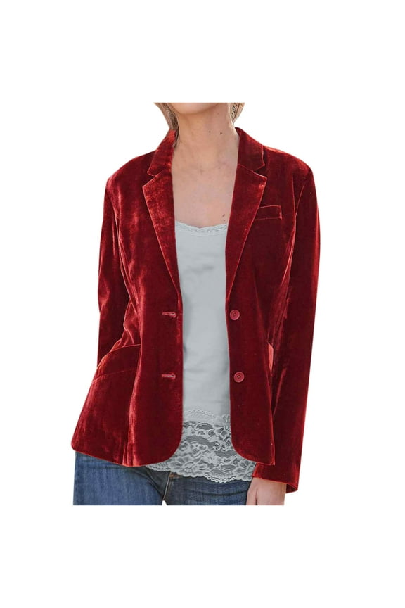 Clearance Jackets for Women Women Cozy Retro Long Sleeve Velvet Solid Buttons Pokets Jacket Cardigan Loose Coat Top