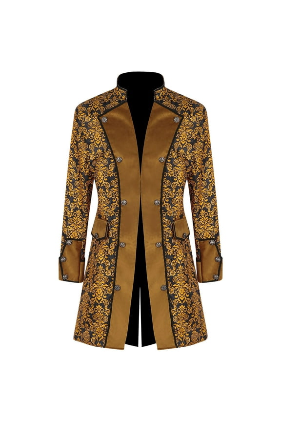 Clearance Men's Suits Costume Mid Length Retro Tuxedos Costume Mens Formal Blazer Suit Jacket