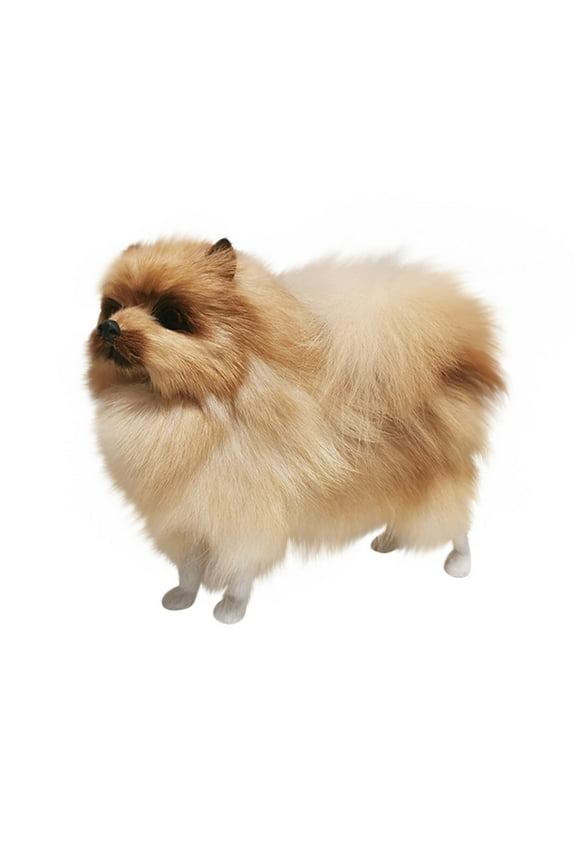 Clearance Plush Toys Toys Simulation Pomeranian Simulation Model Dog Model Plush Toys Children's Gifts Simulation