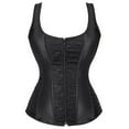 thumbnail image 1 of QIPOPIQ Clearance Women's Steel Boned Corset Overbust Bustier Lingerie Top Gothic Shapewear Sexy Underwear Corset Top, 1 of 5