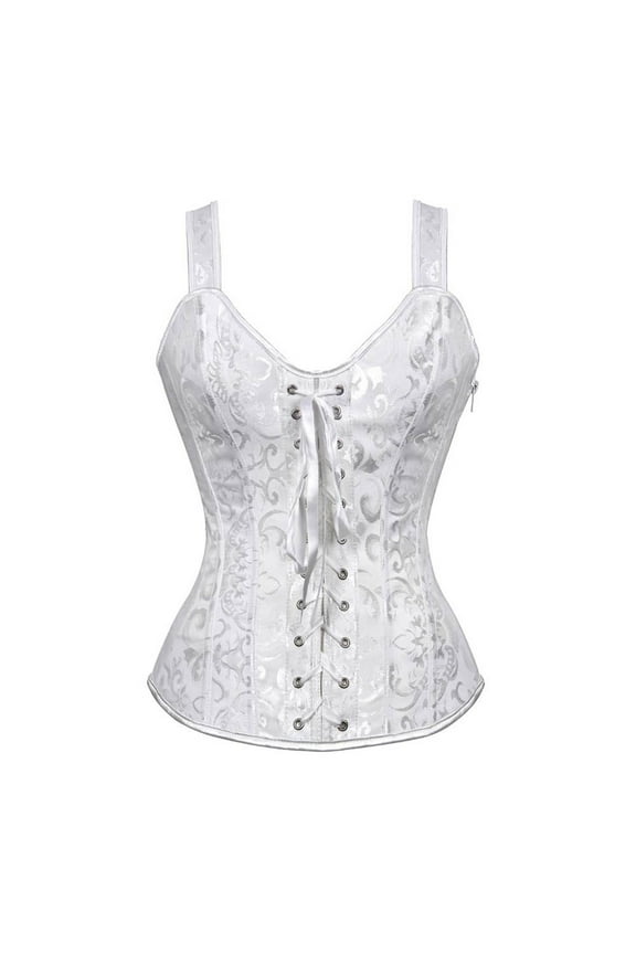 Clearance Women's Steel Boned Corset Overbust Bustier Lingerie Top Gothic Shapewear Sexy Underwear Corset Top