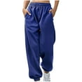 thumbnail image 1 of QIPOPIQ Clearance Womens Sweatpants Hip-hop Pants Drawstring Workout Pants with Pockets Elastic Waist Stretch Joggers S, 1 of 7