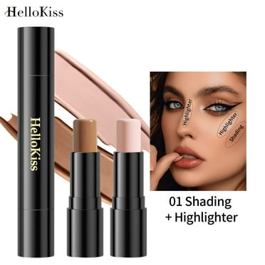 QIPOPIQ Contour Creams Double-end Highlighter Stick Contour-stick,face Highlighter, Makeup Contouring Sticks Cream Concealer Clearance