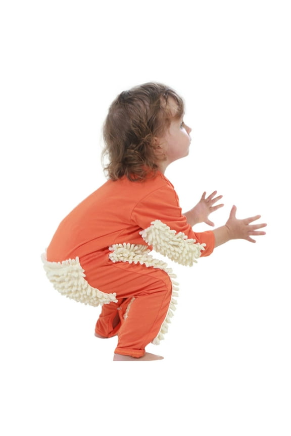 Girls Clothes Clearance Newborn Infant Baby Girls Boys Long Sleeve Solid Mop Onesie Romper Jumpsuit