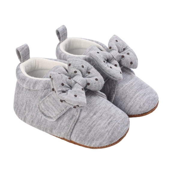 QIPOPIQ Infant Baby Boys Girls Slippers Cozy Fleece Booties Soft Bottom Warm Cartoon Socks Newborn Crib Shoes Clearance