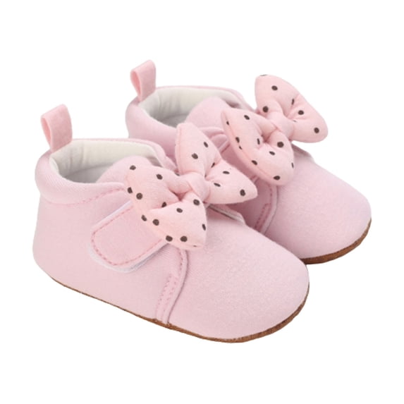 QIPOPIQ Infant Baby Boys Girls Slippers Cozy Fleece Booties Soft Bottom Warm Cartoon Socks Newborn Crib Shoes Clearance