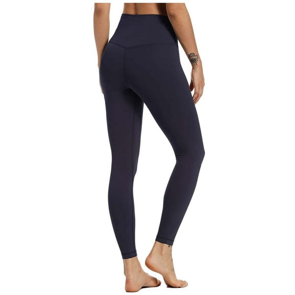 QIPOPIQ Jeans for Women Clearance Women's High Waist Solid Color Tight Fitness Yoga Pants Nude Hidden Yoga Pants