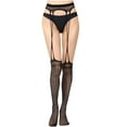 thumbnail image 1 of QIPOPIQ Lingerie for Women Clearance Women Sexy Lace Mesh Lingerie Net Lace Top Garter Belt Thigh Stocking Pantyhose, 1 of 6