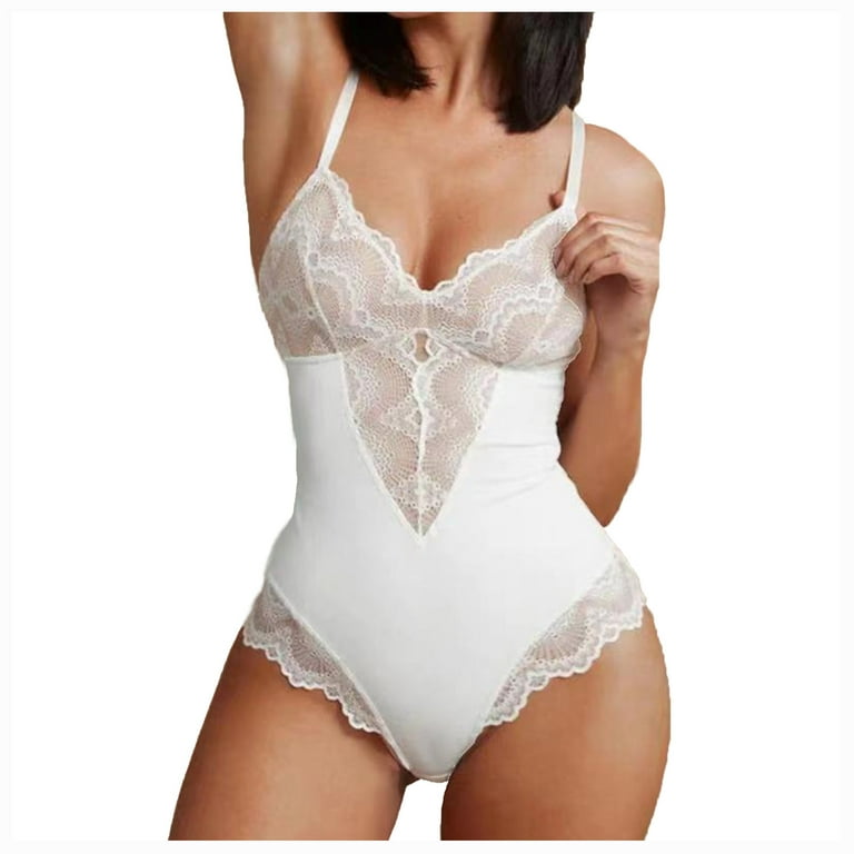 QIPOPIQ Sexy Lingerie for Women Underwear Bra Panties Lace Underclothes  Underpants Nightdress Roleplay Sets Babydoll Clearance 