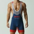 thumbnail image 1 of QIPOPIQ Men Wrestling Singlets Athletic Supporters Bodysuits Slim Fit Sports Active Jumpsuits Leotard One Piece, 1 of 10