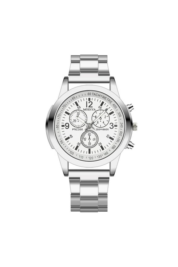 Men's Quartz Watch Stainless Steel Sport Quartz Hour Wrist Analog Watch Gift for Men