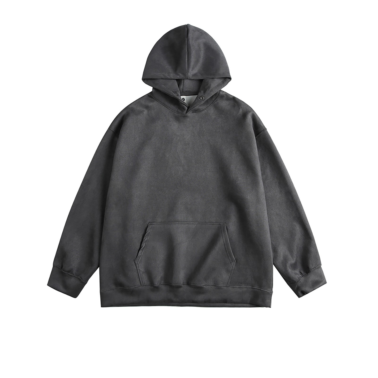 HRYfashion Mens Stylish Zip Up Hidden Hoodie Windbreaker