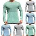 thumbnail image 1 of QIPOPIQ Men's UV Sun Protection UPF 50+ Shirts Long Sleeve Rash Guard Workout Quick Dry Shirt for Hiking Fishing Swimming Clearance, 1 of 5
