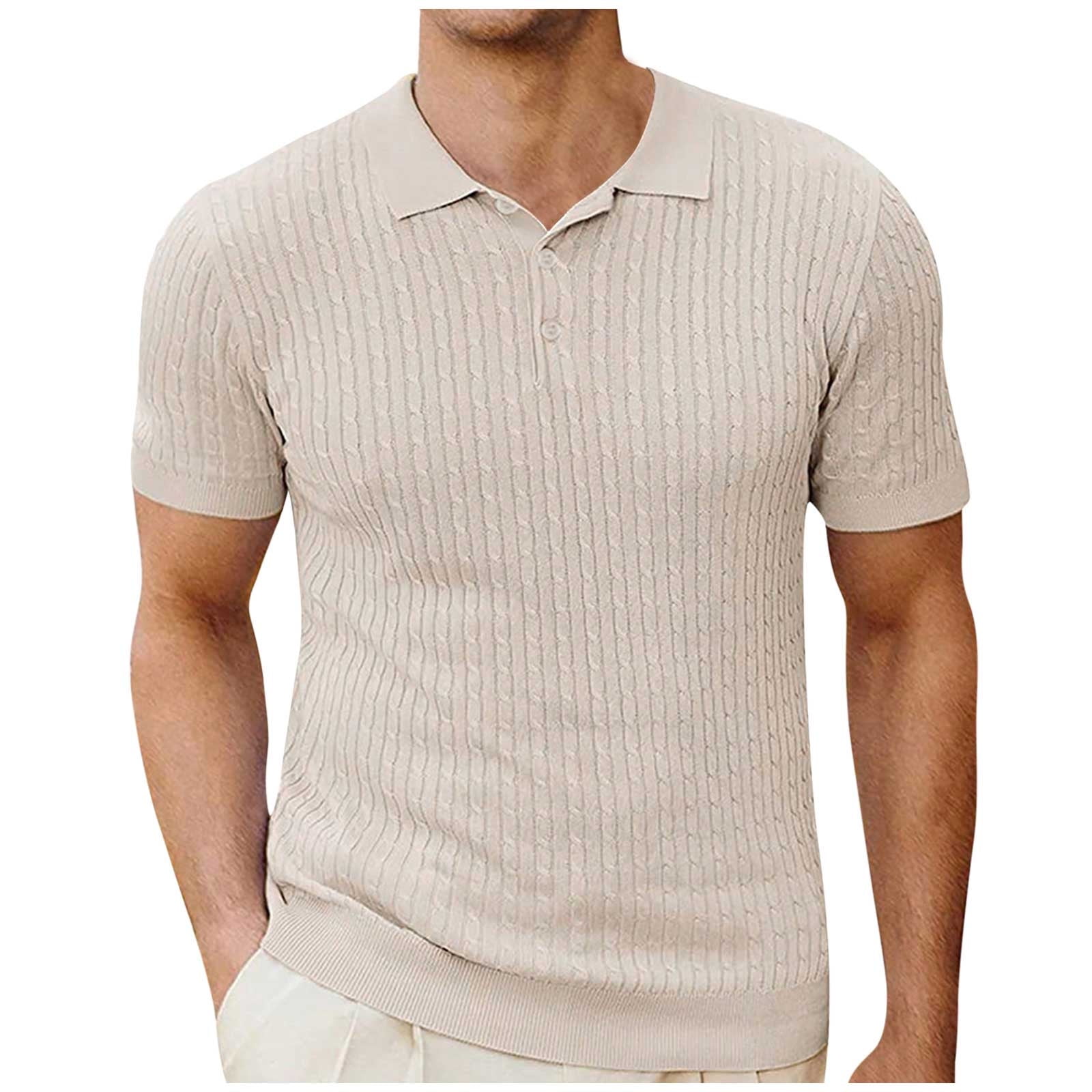 ★2022SS新作★KIRSH★MEN SMALL CHERRY POLO KNIT KIRSH Mono Cherry Open Collar Knit Brown | Collared for