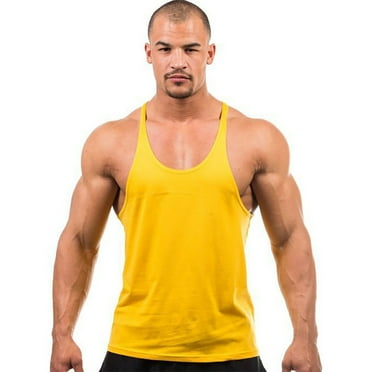 QIPOPIQ Mens Tank Tops, Round-Neck Tank Top, Summer Leisure Pullover Sleeveless T-shirt Workout Clothes Clearance