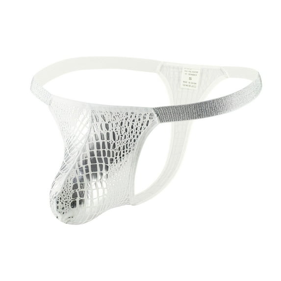 QIPOPIQ Mens Underwear Glossy Sexy Thong Panties Underwear Clearance