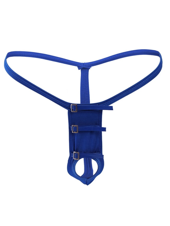 Mens Underwear Sexy Mini Thong Personality Hoop Low Waist T Pants Swimsuit Underwear Clearance
