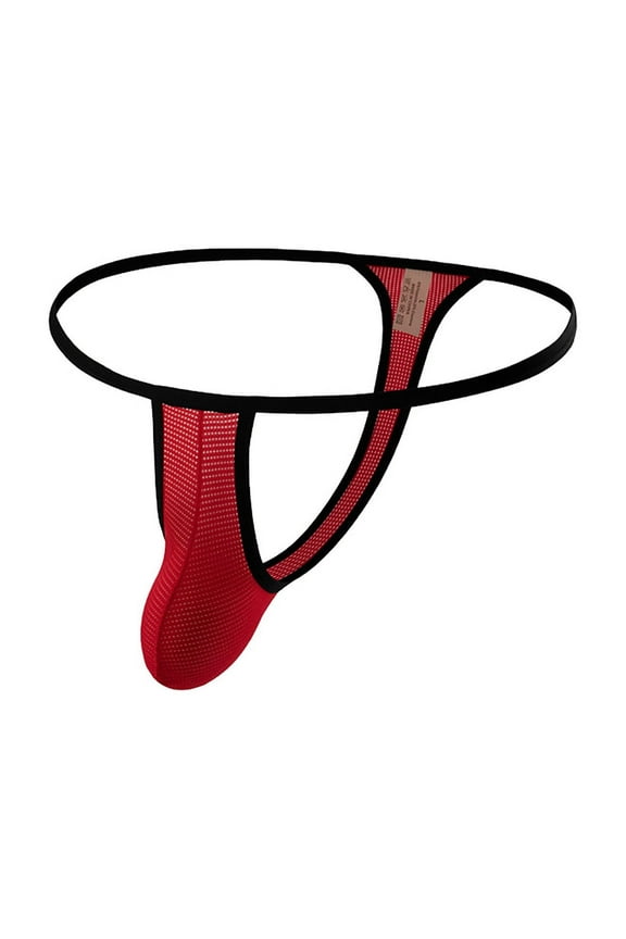 Mens Underwear Summer Mesh Solid Color Thong Sexy Mesh Panties Underwear Clearance